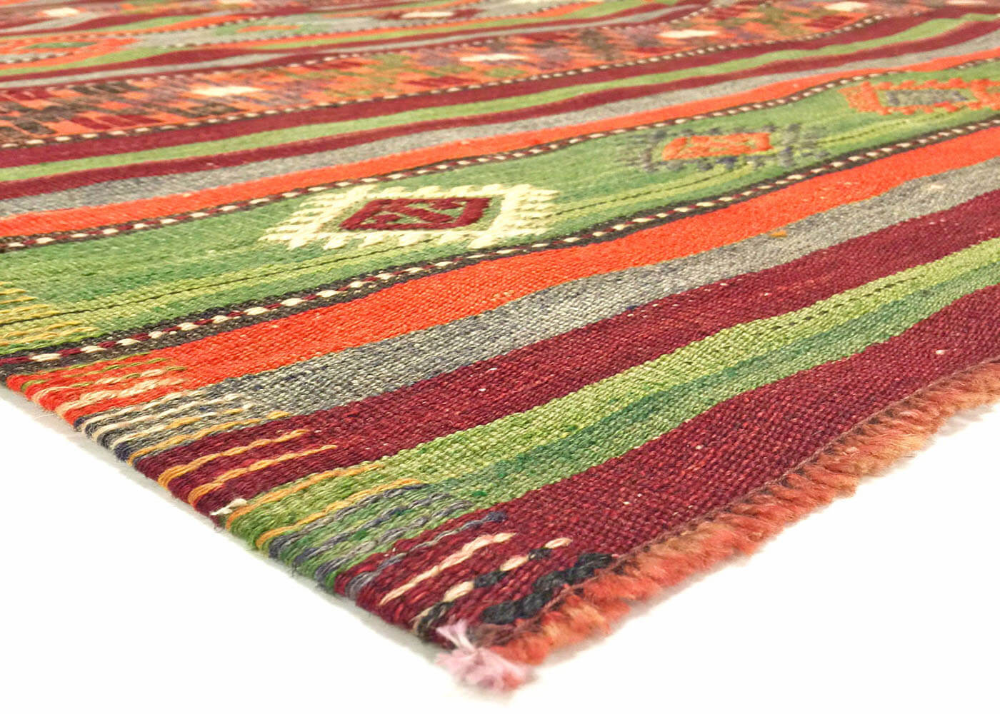 Vintage Turkish Kilim - 6'4" x 7'8" - 133086