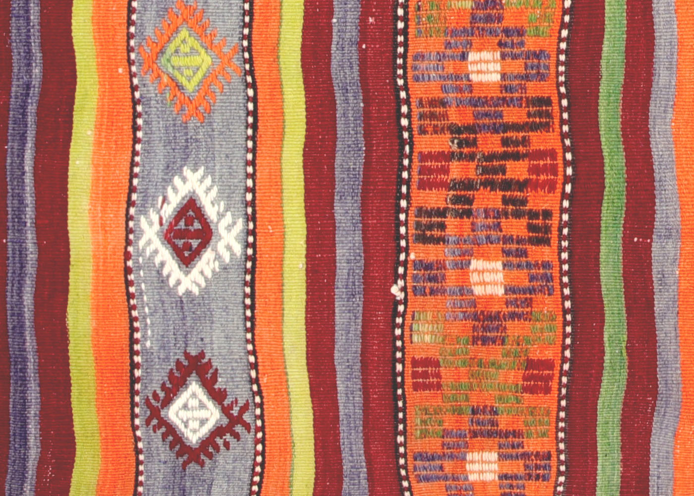 Vintage Turkish Kilim - 6'4" x 7'8" - 133086