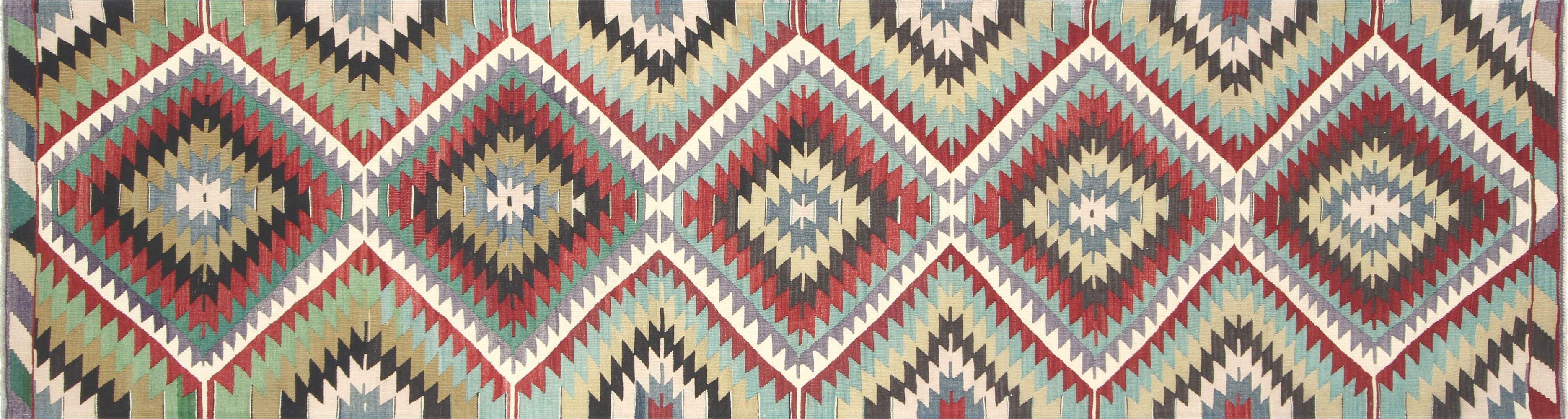 Vintage Turkish Kilim Runner - 2'11" x 10'10" - 133093