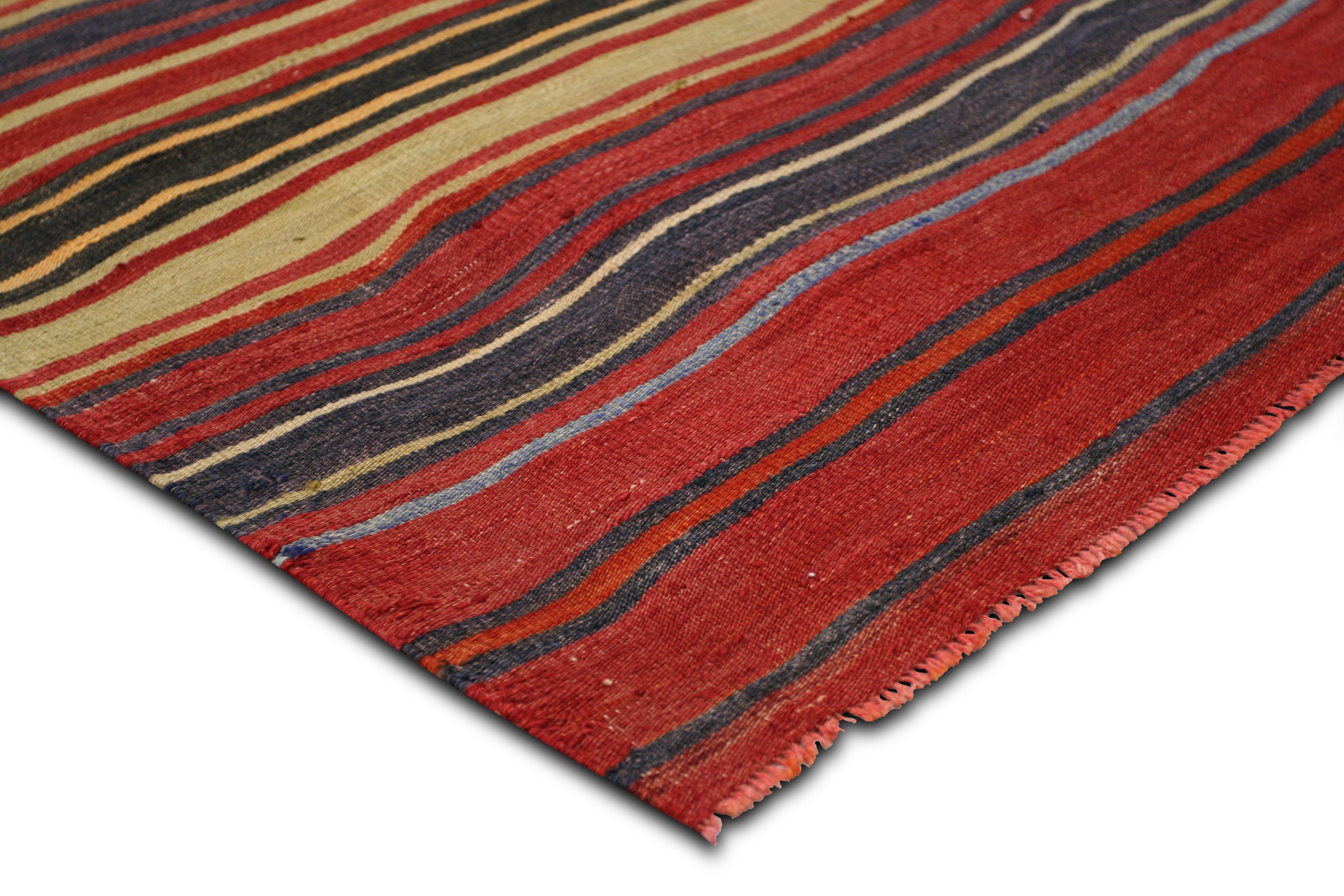 Vintage Turkish Kilim - 4'4" x 5'5" - 133113