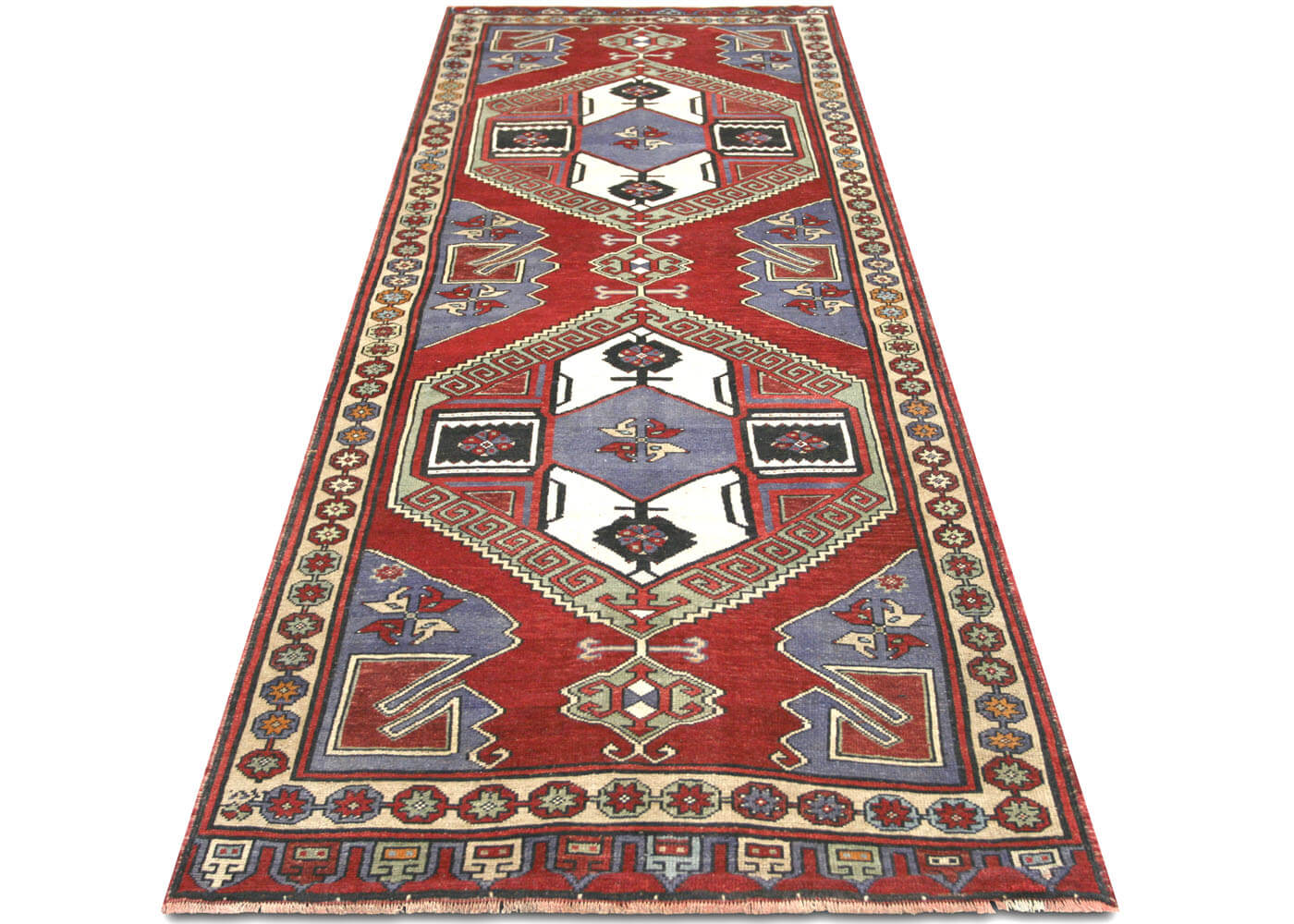 Vintage Turkish Oushak Runner - 3'11" x 10'11" - 133121