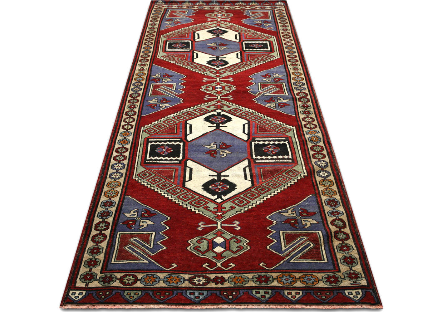 Vintage Turkish Oushak Runner - 3'11" x 10'11" - 133121
