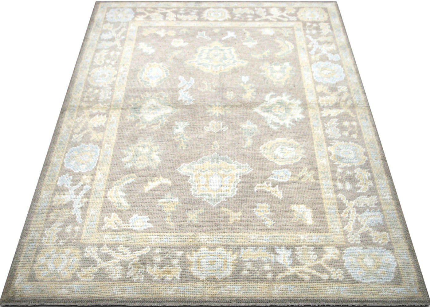 Vintage Turkish Oushak Rug - 4'1" x 5'4" - 133135