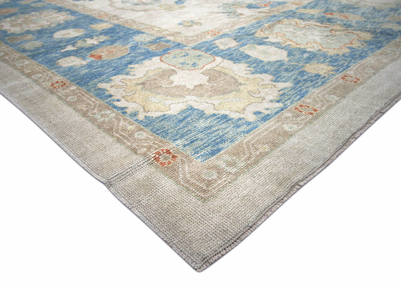Vintage Turkish Oushak Rug - 13'7" x 20' - 133143
