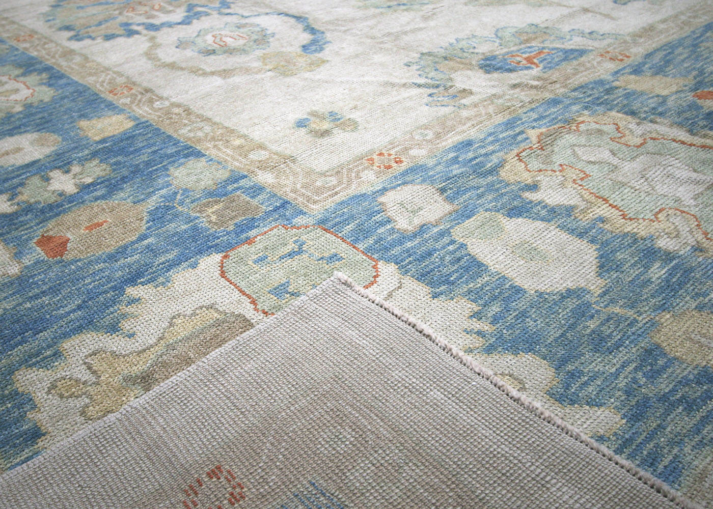 Vintage Turkish Oushak Rug - 13'7" x 20' - 133143