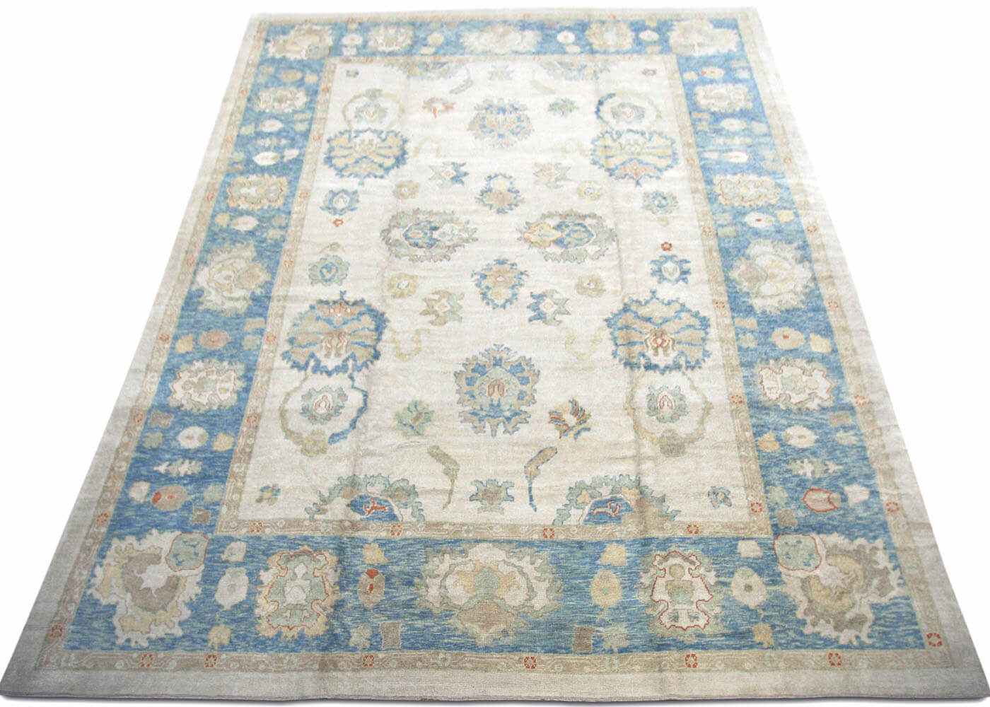 Vintage Turkish Oushak Rug - 13'7" x 20' - 133143