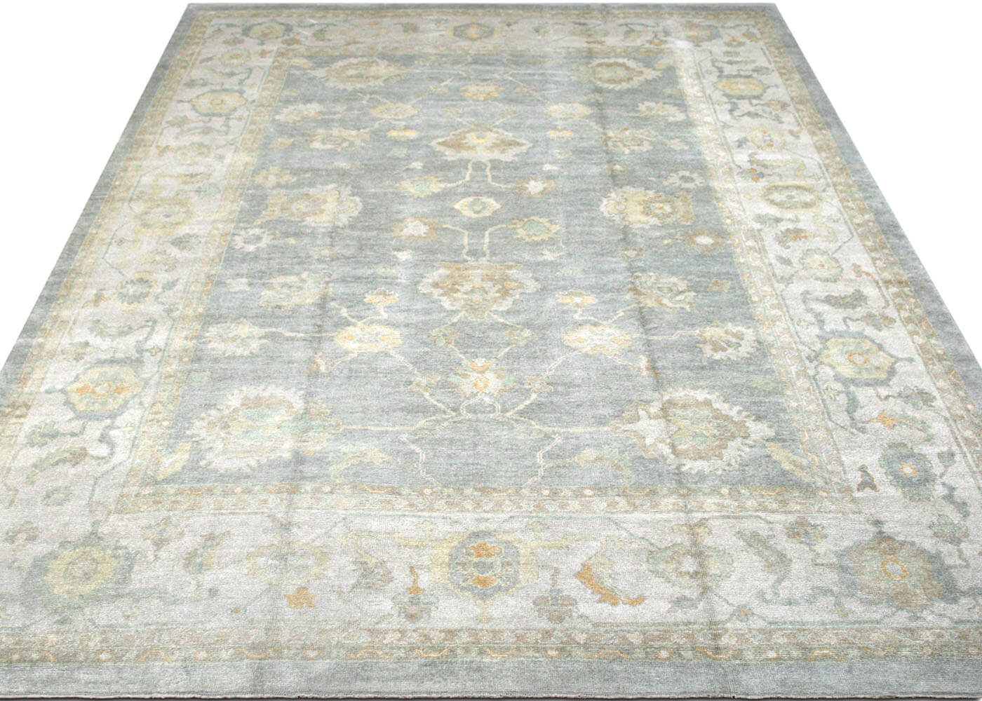 Vintage Turkish Oushak Rug - 12'2" x 17'10" - 133146