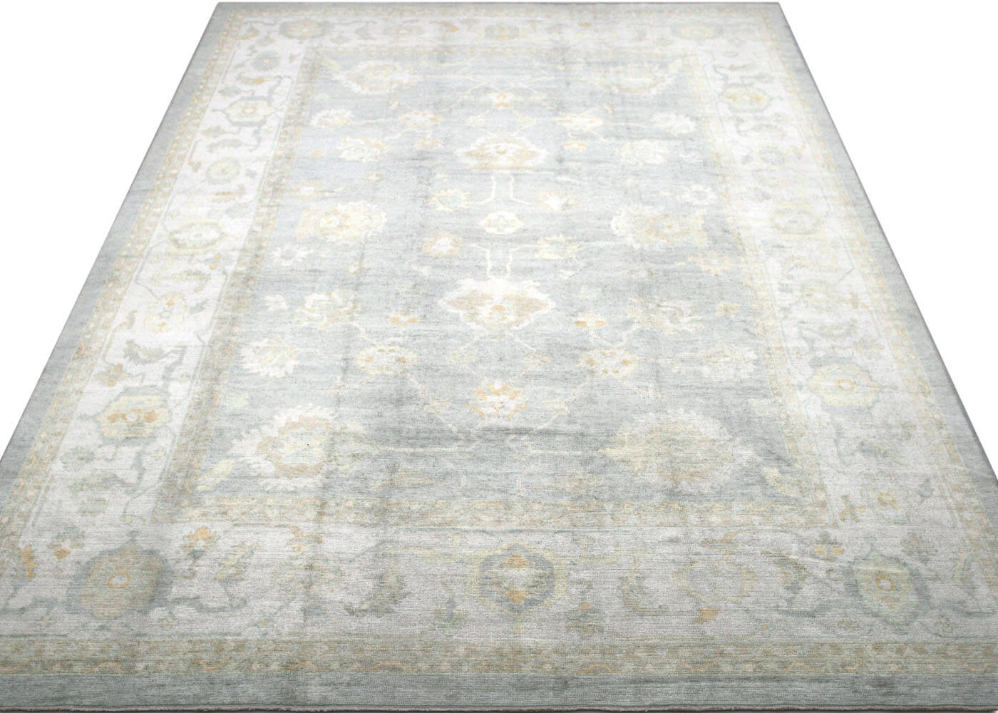 Vintage Turkish Oushak Rug - 12'2" x 17'10" - 133146