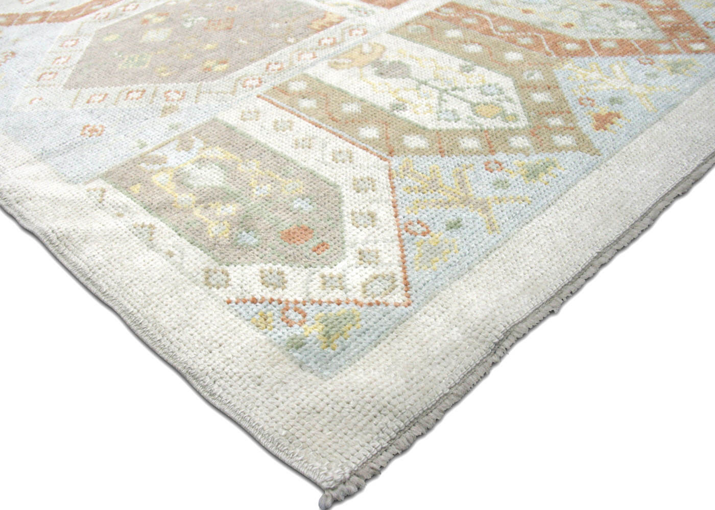 Vintage Turkish Oushak Rug - 9'10" x 14'11" - 133147