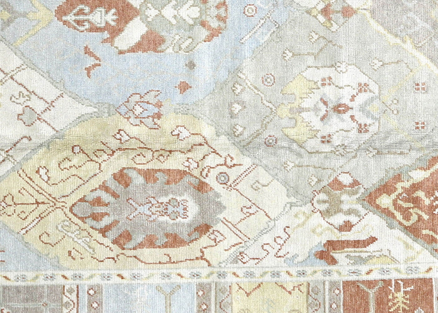 Vintage Turkish Oushak Rug - 9'10" x 14'11" - 133147