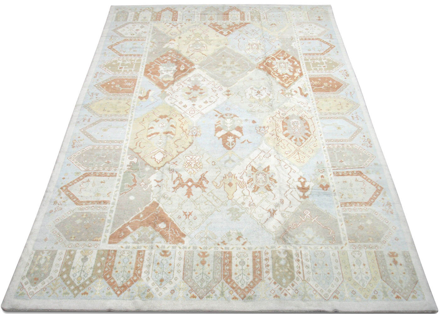 Vintage Turkish Oushak Rug - 9'10" x 14'11" - 133147