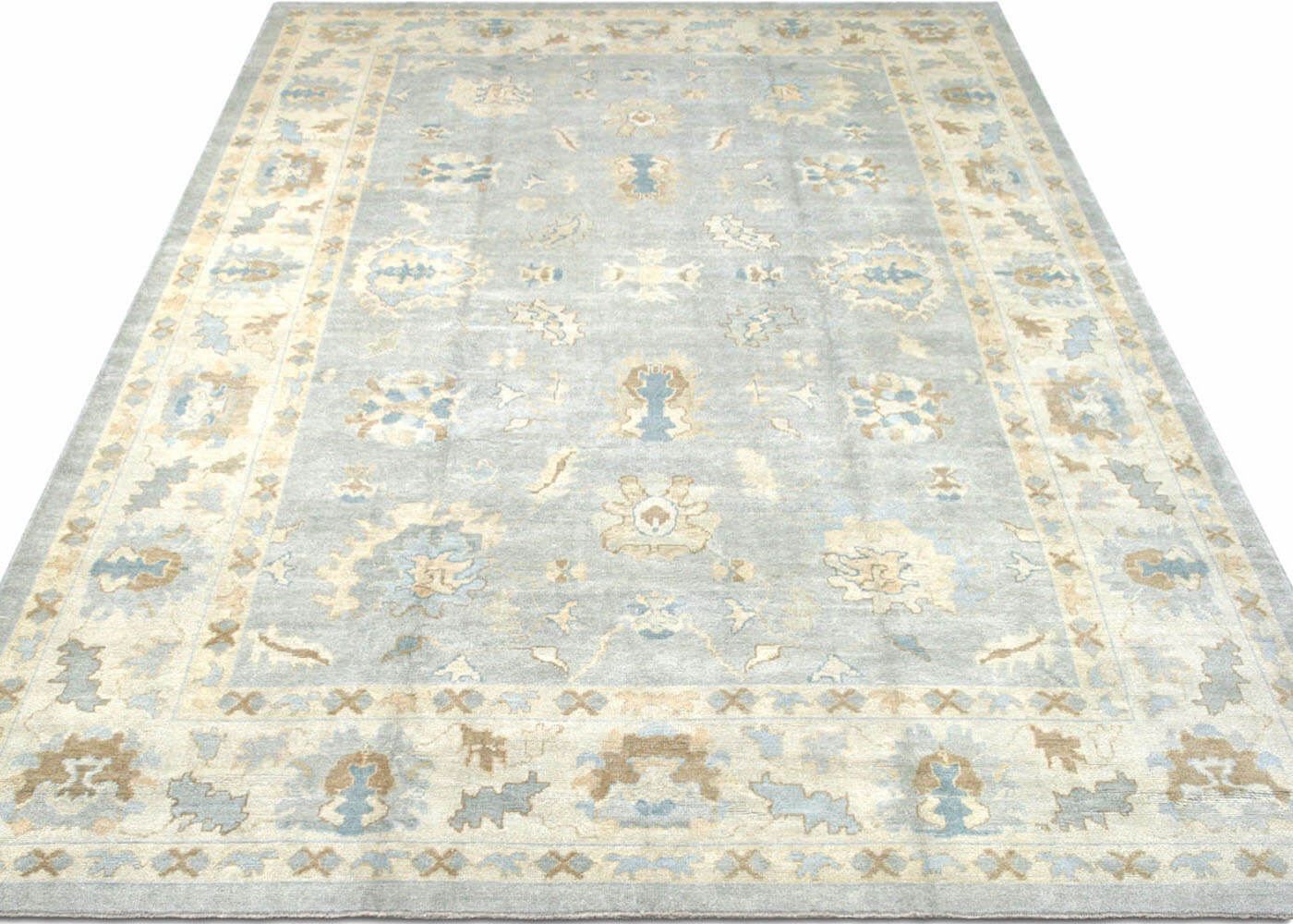 Vintage Turkish Oushak Rug - 12' x 16'10" - 133156