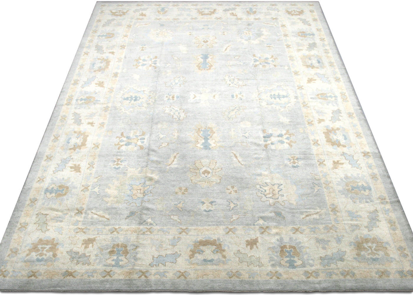 Vintage Turkish Oushak Rug - 12' x 16'10" - 133156