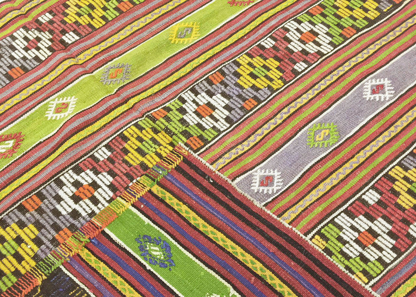 Vintage Turkish Kilim - 5'11" x 10'3" - 133167