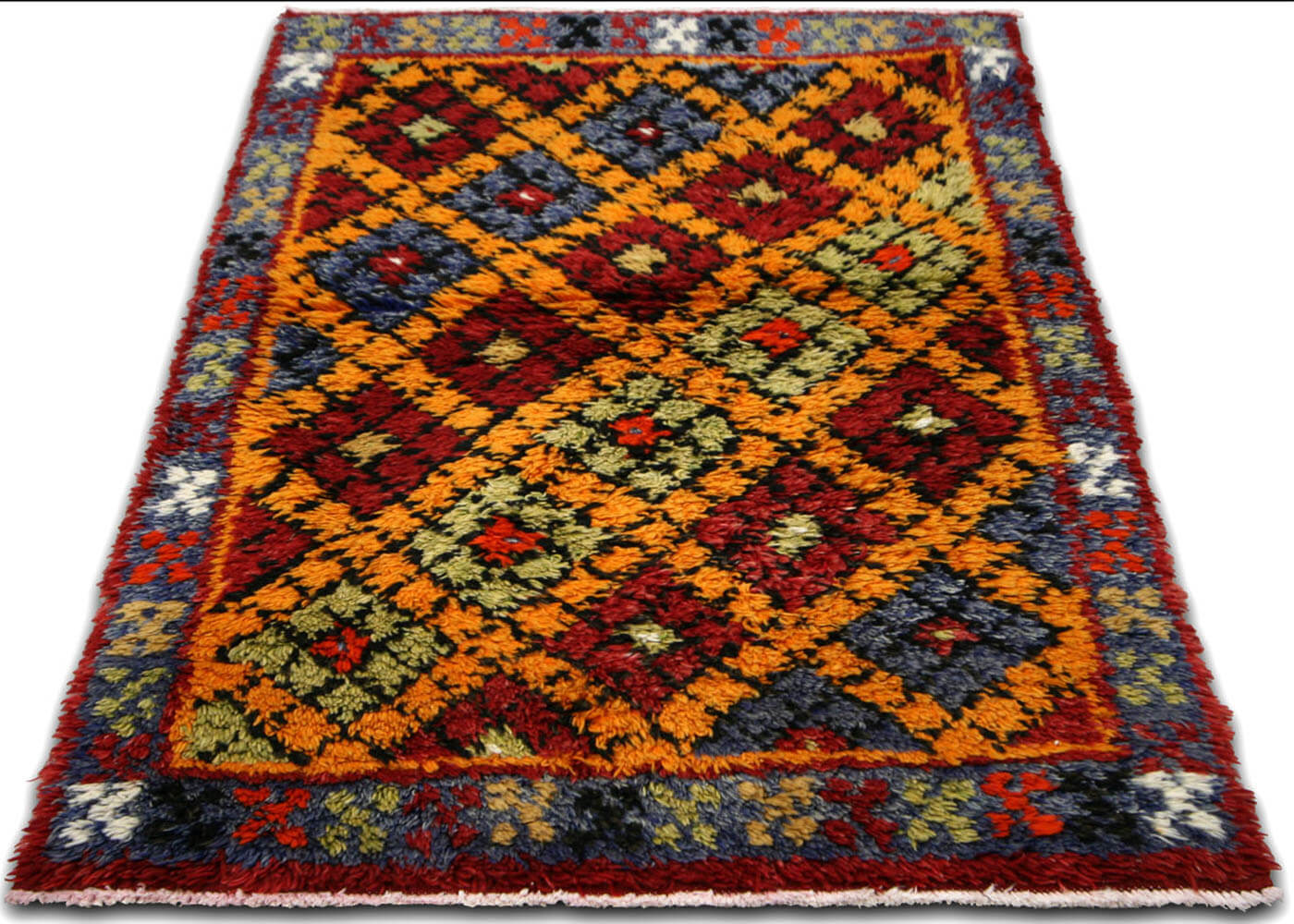 Vintage Turkish Tulu Rug - 2'7" x 4'1" - 133269