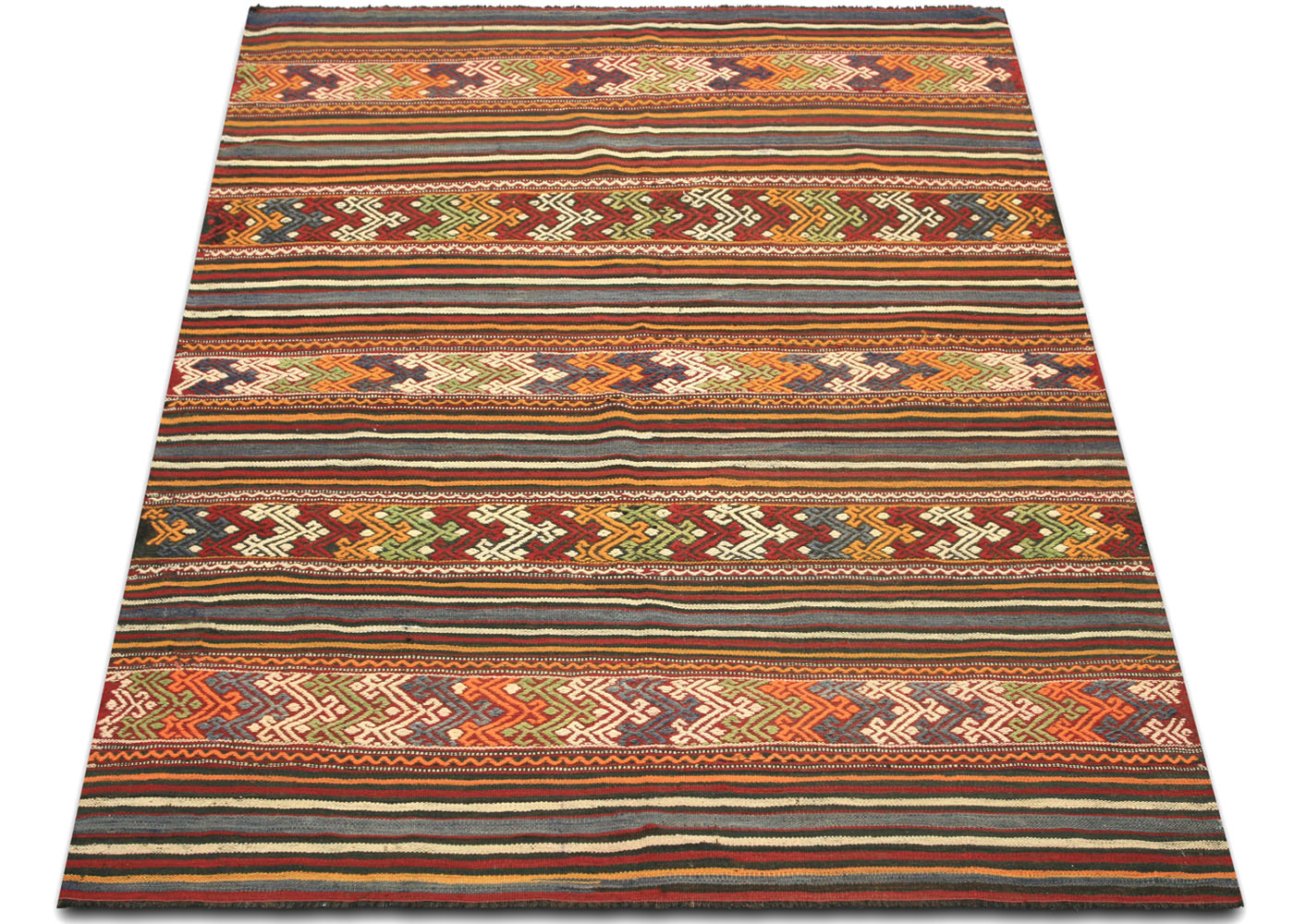 Vintage Turkish Kilim - 4'11" x 6'5" - 133442