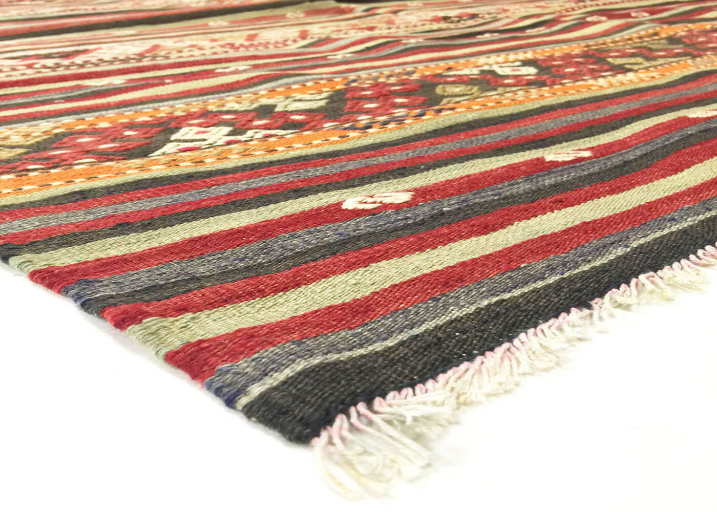 Vintage Turkish Kilim - 5'10" x 8'1" - 133488