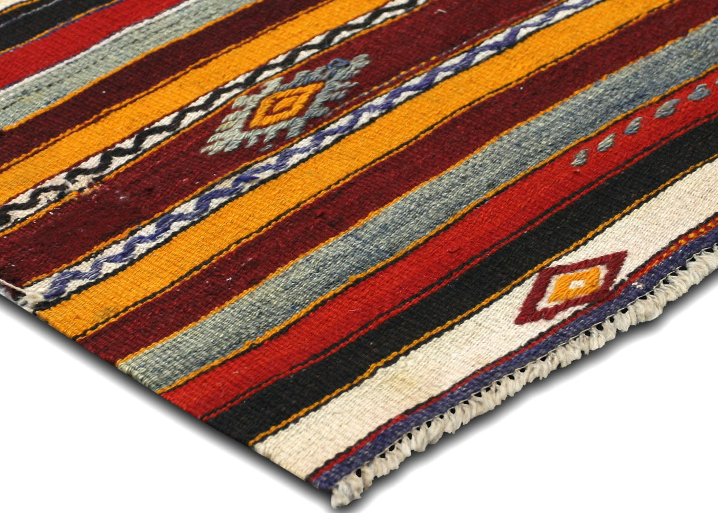 Vintage Turkish Kilim - 5'4" x 7'4" - 135082