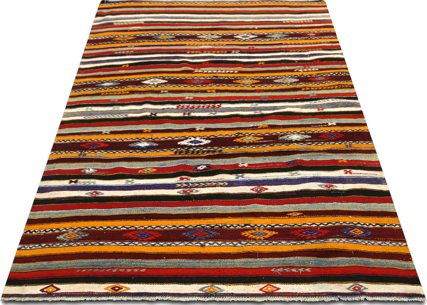 Vintage Turkish Kilim - 5'4" x 7'4" - 135082