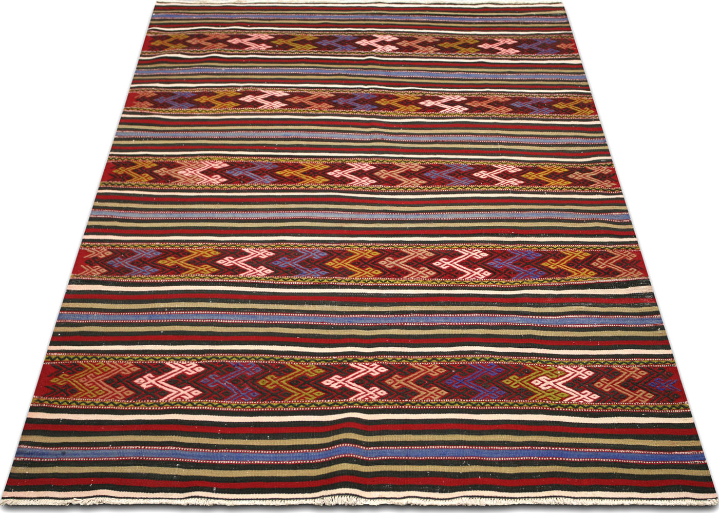 Vintage Turkish Kilim - 4'11" x 8'4" - 135098