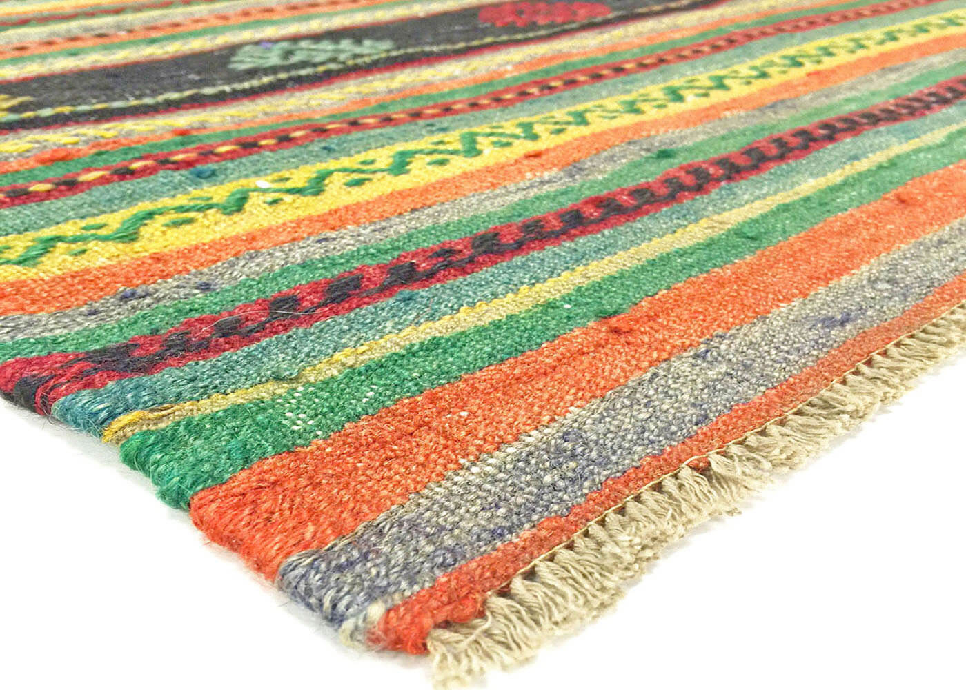 Vintage Turkish Kilim - 6'4" x 9'7" - 135104