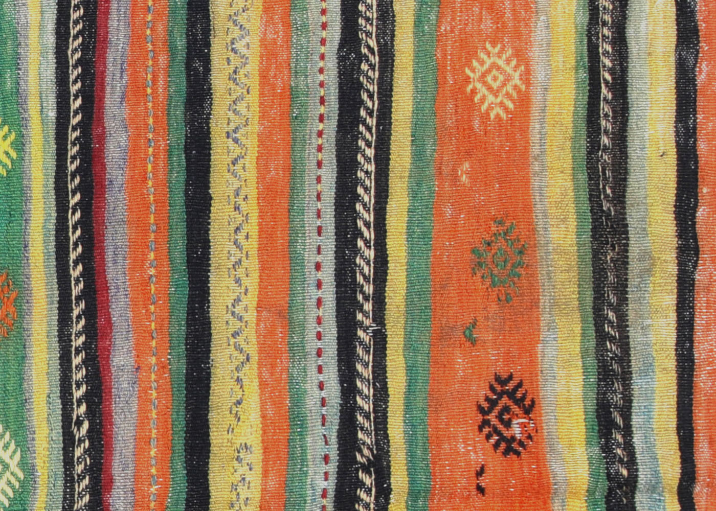 Vintage Turkish Kilim - 6'4" x 9'7" - 135104