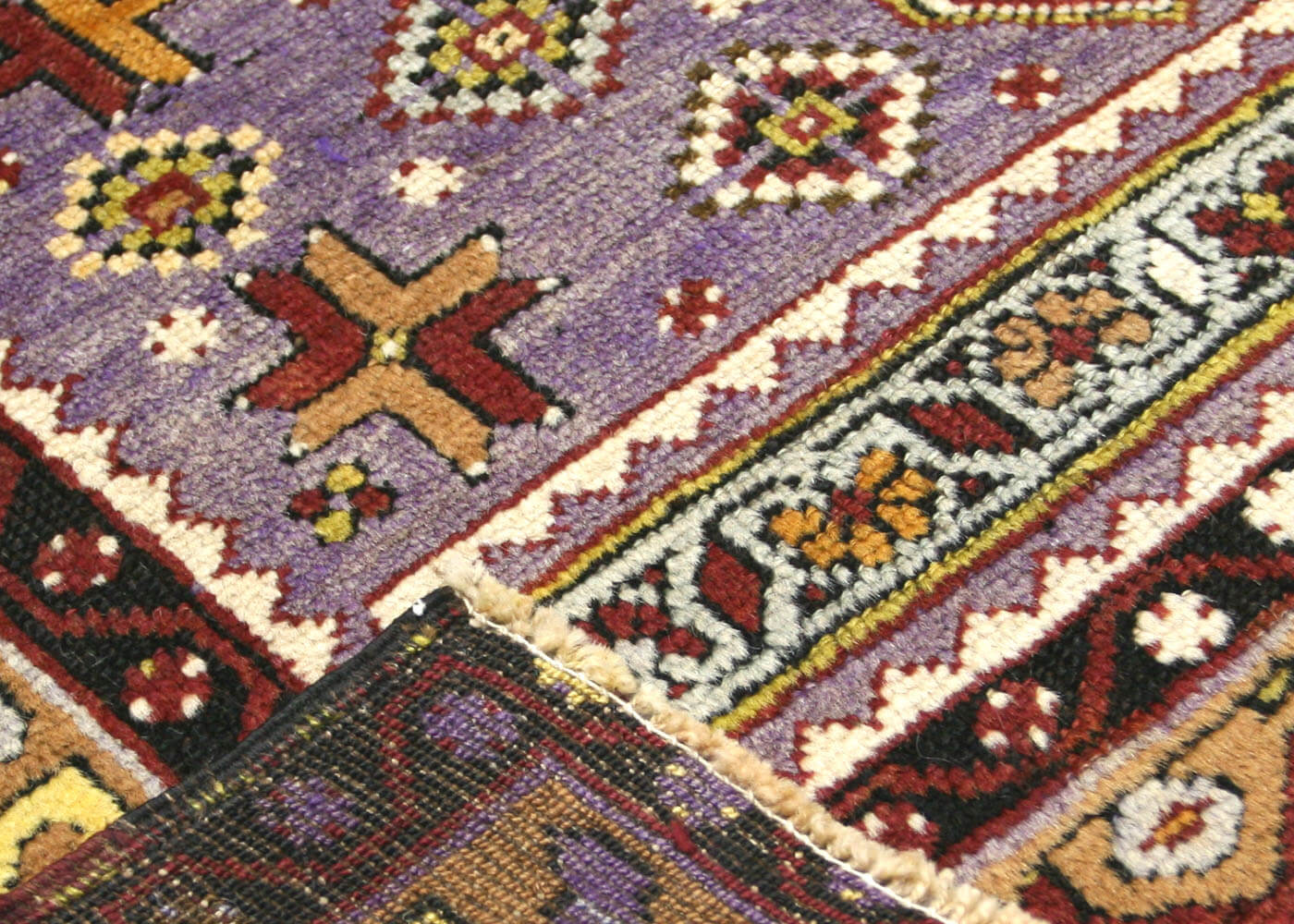 Vintage Turkish Oushak Rug - 3'7" x 7' - 137011