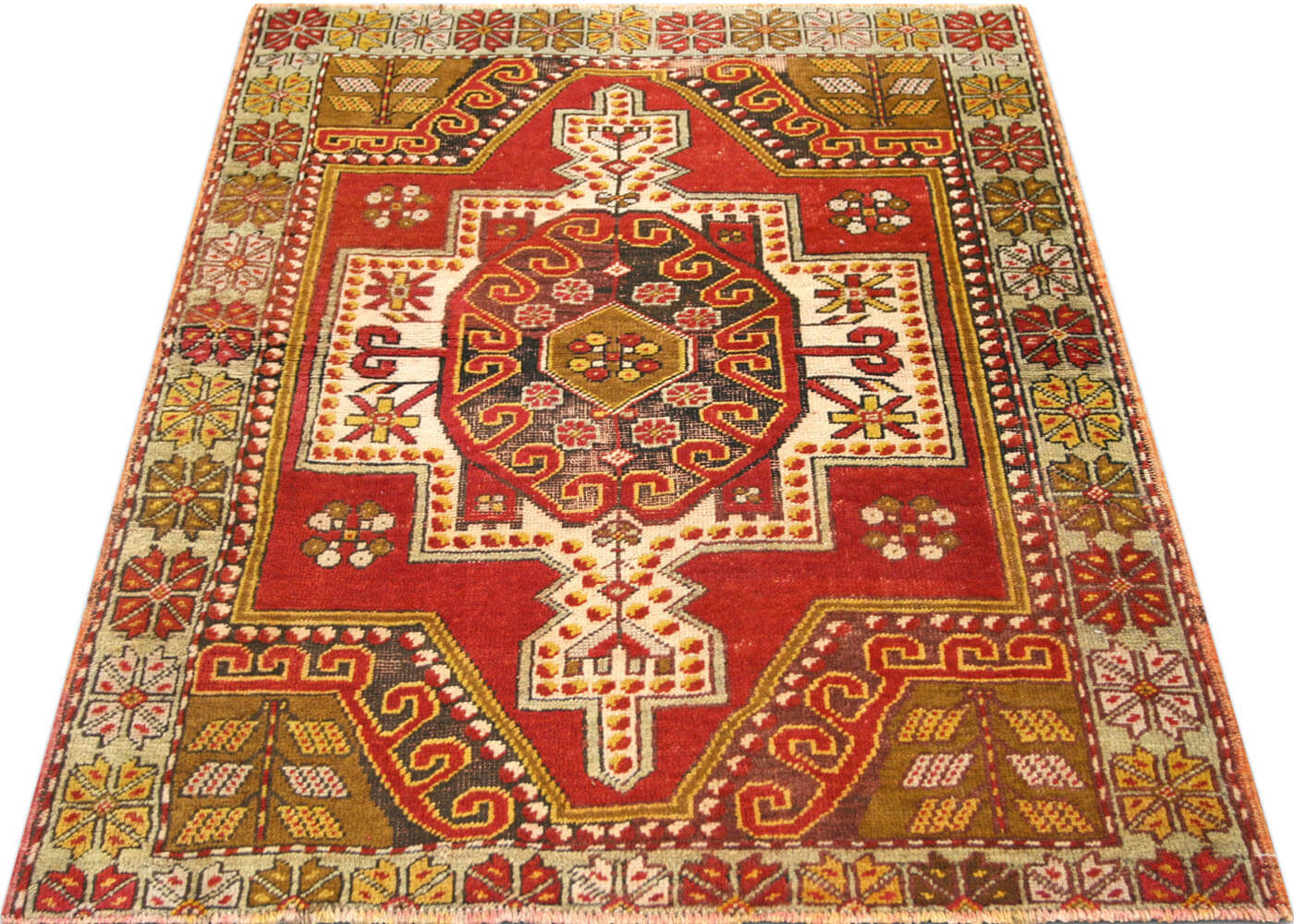 Vintage Turkish Oushak Rug - 3'6" x 4'7" - 137016