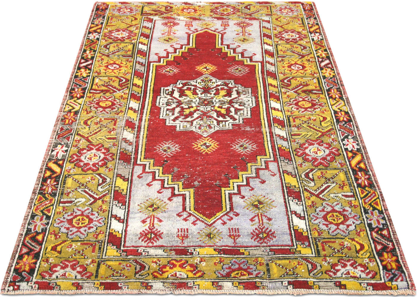 Vintage Turkish Oushak Rug - 3'7" x 5'3" - 137033