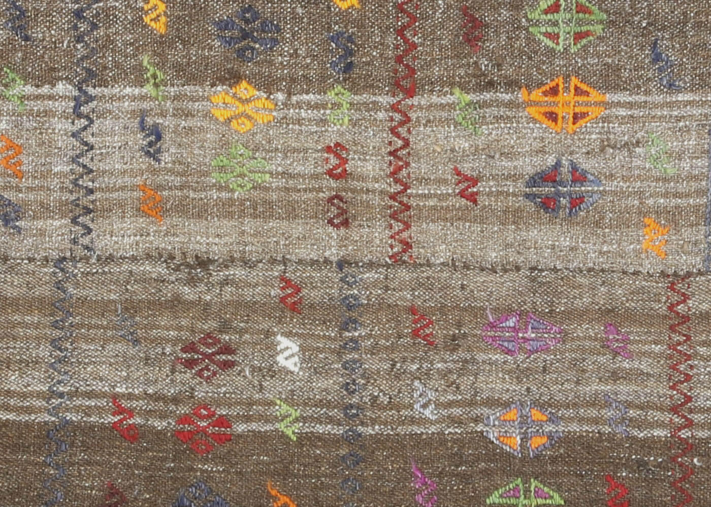 Semi Antique Turkish Kilim - 5'9" x 7'10" - 137088