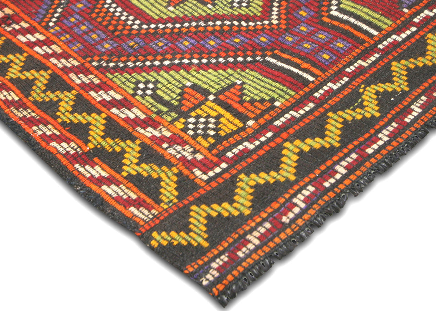 Vintage Turkish Kilim - 5'11" x 9'2" - 137091