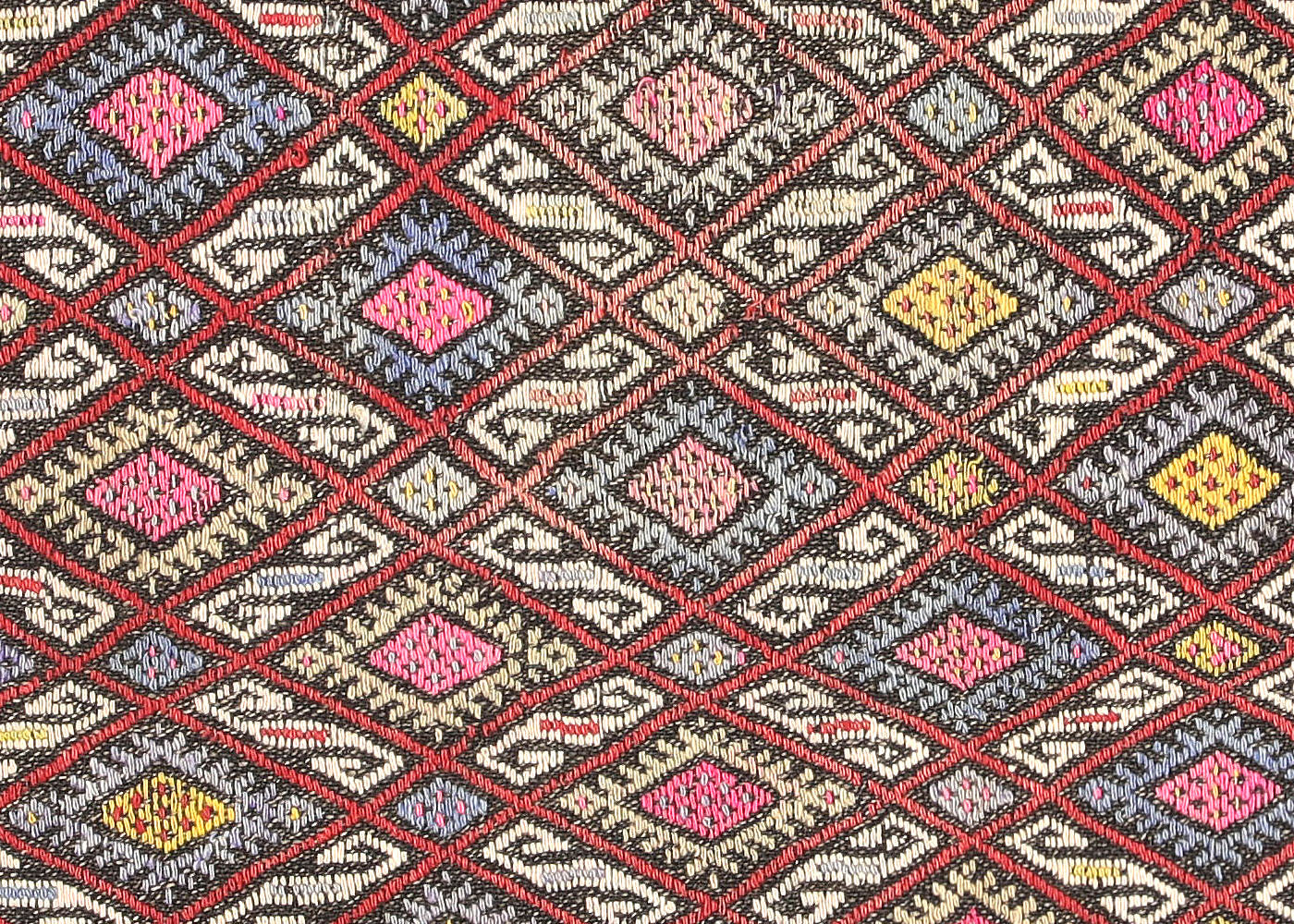 Vintage Turkish Kilim - 4'3" x 6'5" - 137103
