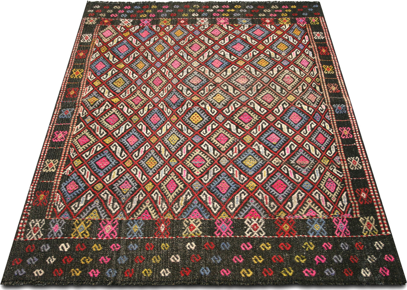 Vintage Turkish Kilim - 4'3" x 6'5" - 137103