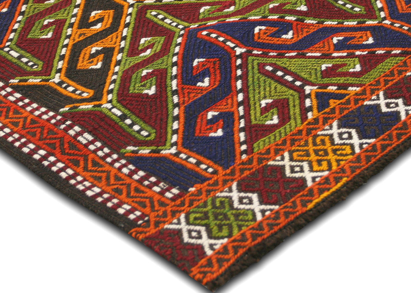 Vintage Turkish Kilim - 3'9" x 4'5" - 137115