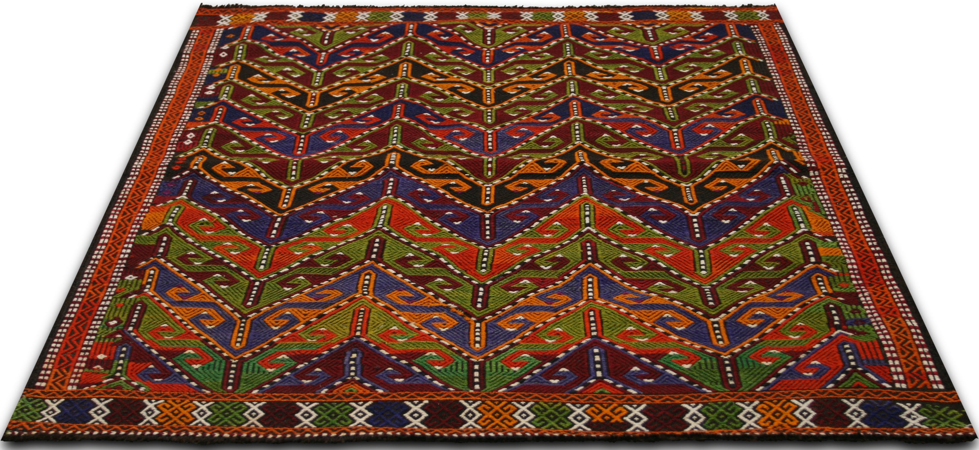 Vintage Turkish Kilim - 3'9" x 4'5" - 137115