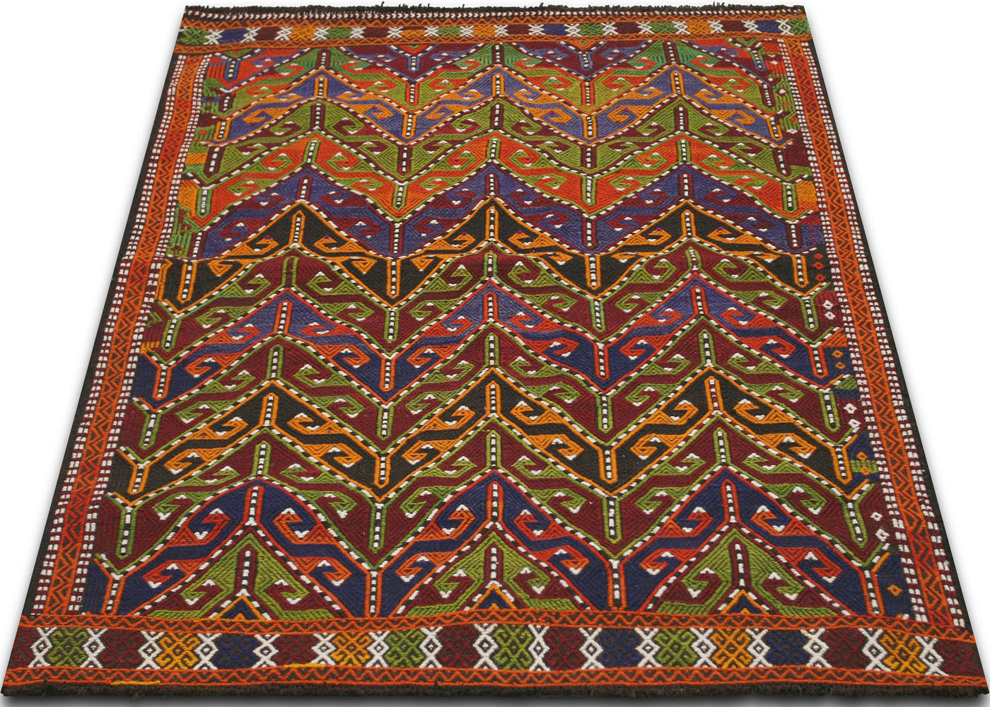 Vintage Turkish Kilim - 3'9" x 4'5" - 137115