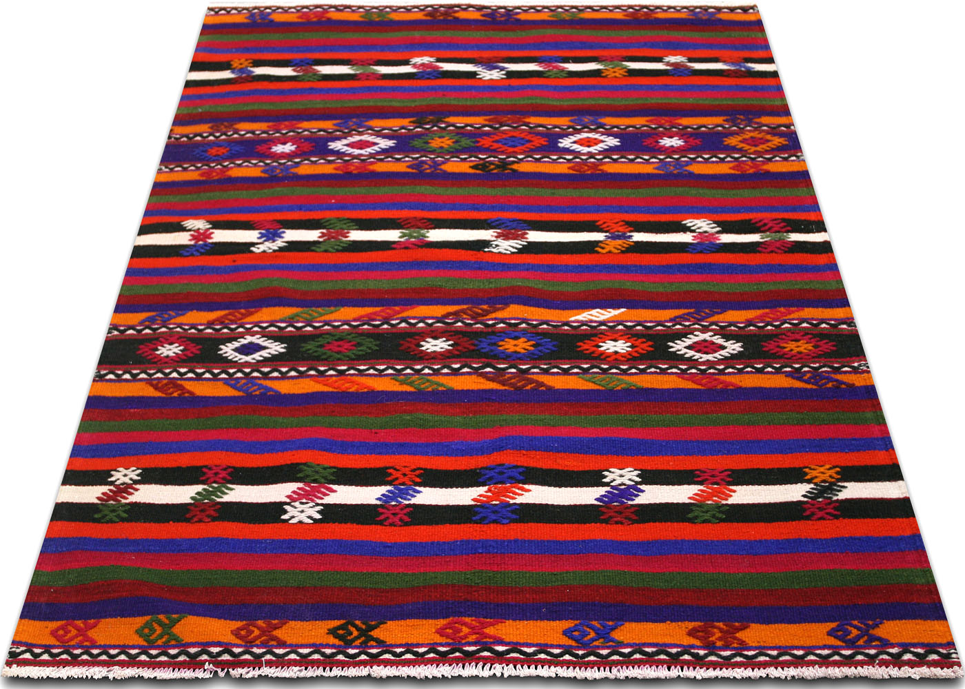 Vintage Turkish Kilim - 3'10" x 4'11" - 137122