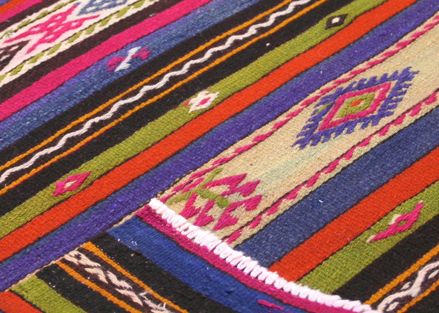 Vintage Turkish Kilim - 3'10" x 4'8" - 137124