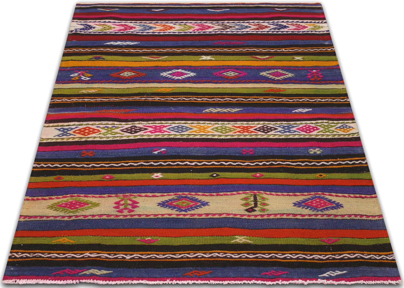 Vintage Turkish Kilim - 3'10" x 4'8" - 137124