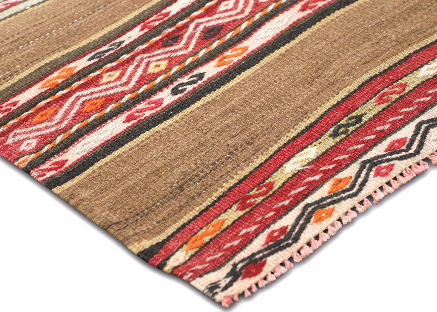 Vintage Turkish Kilim - 4'4" x 5'1" - 137127