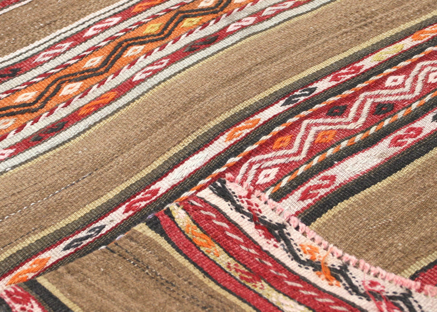 Vintage Turkish Kilim - 4'4" x 5'1" - 137127