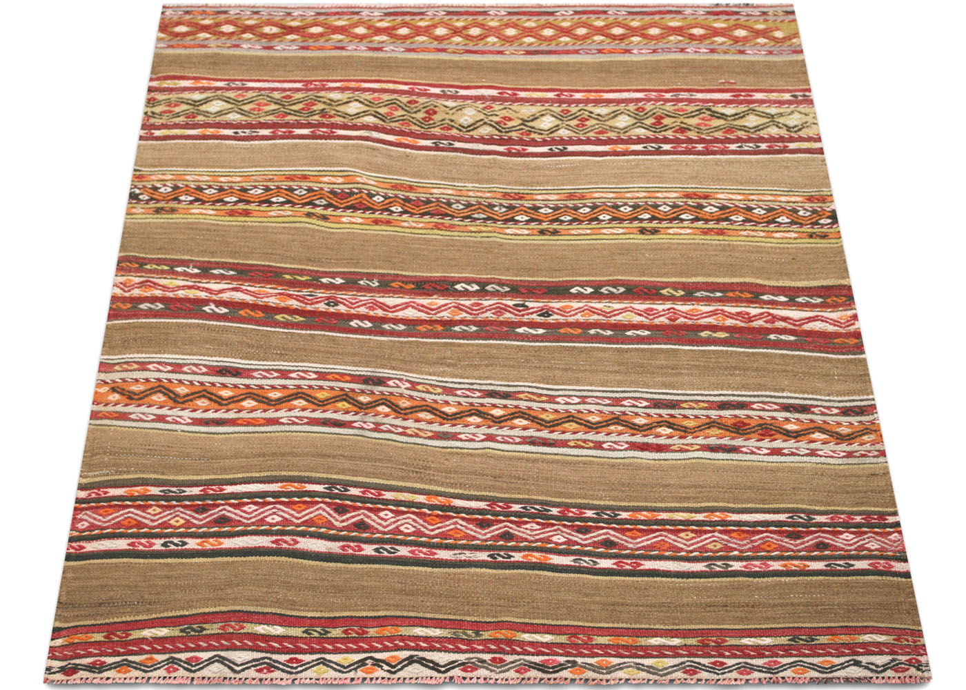 Vintage Turkish Kilim - 4'4" x 5'1" - 137127