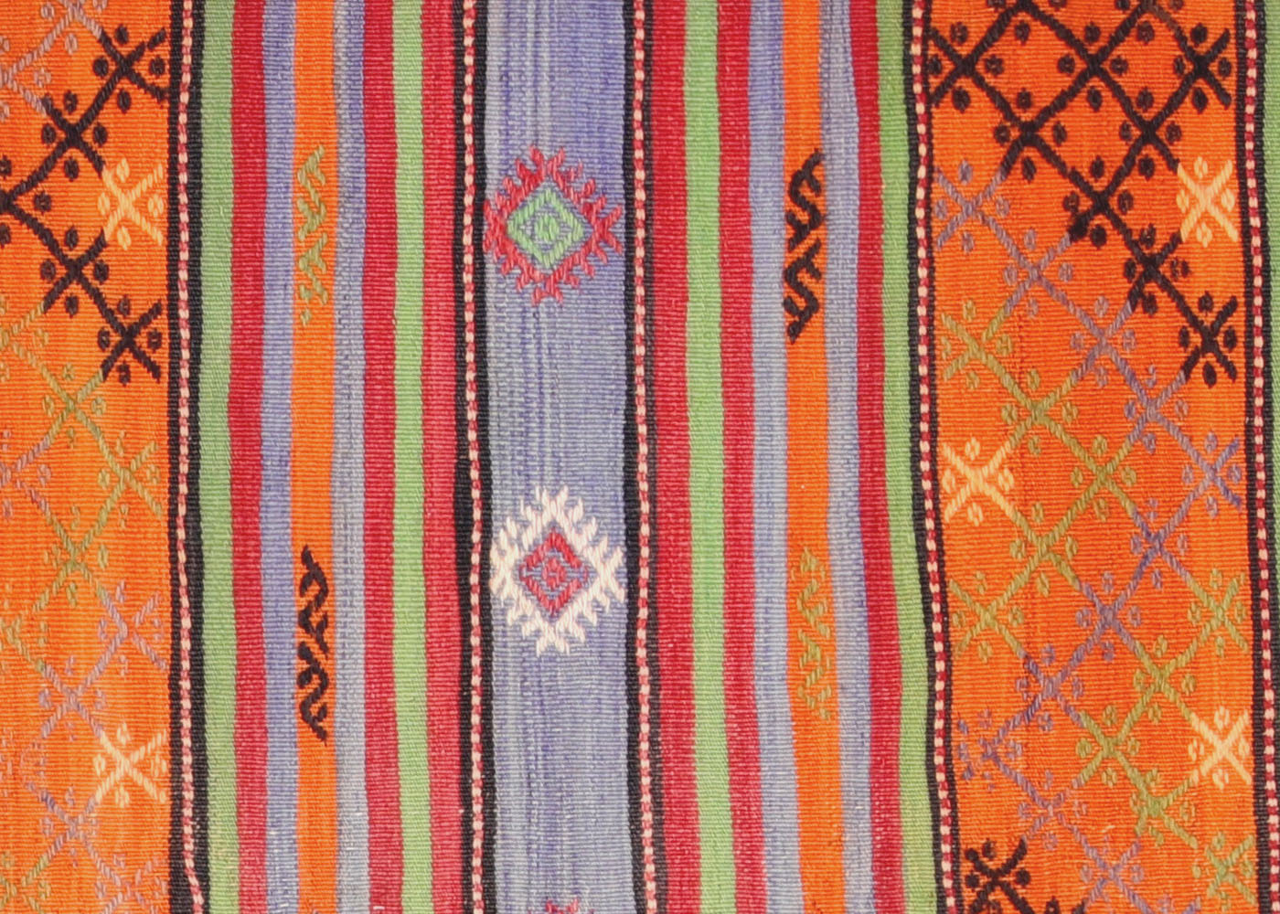 Vintage Turkish Kilim - 6'4" x 7'8" - 137130