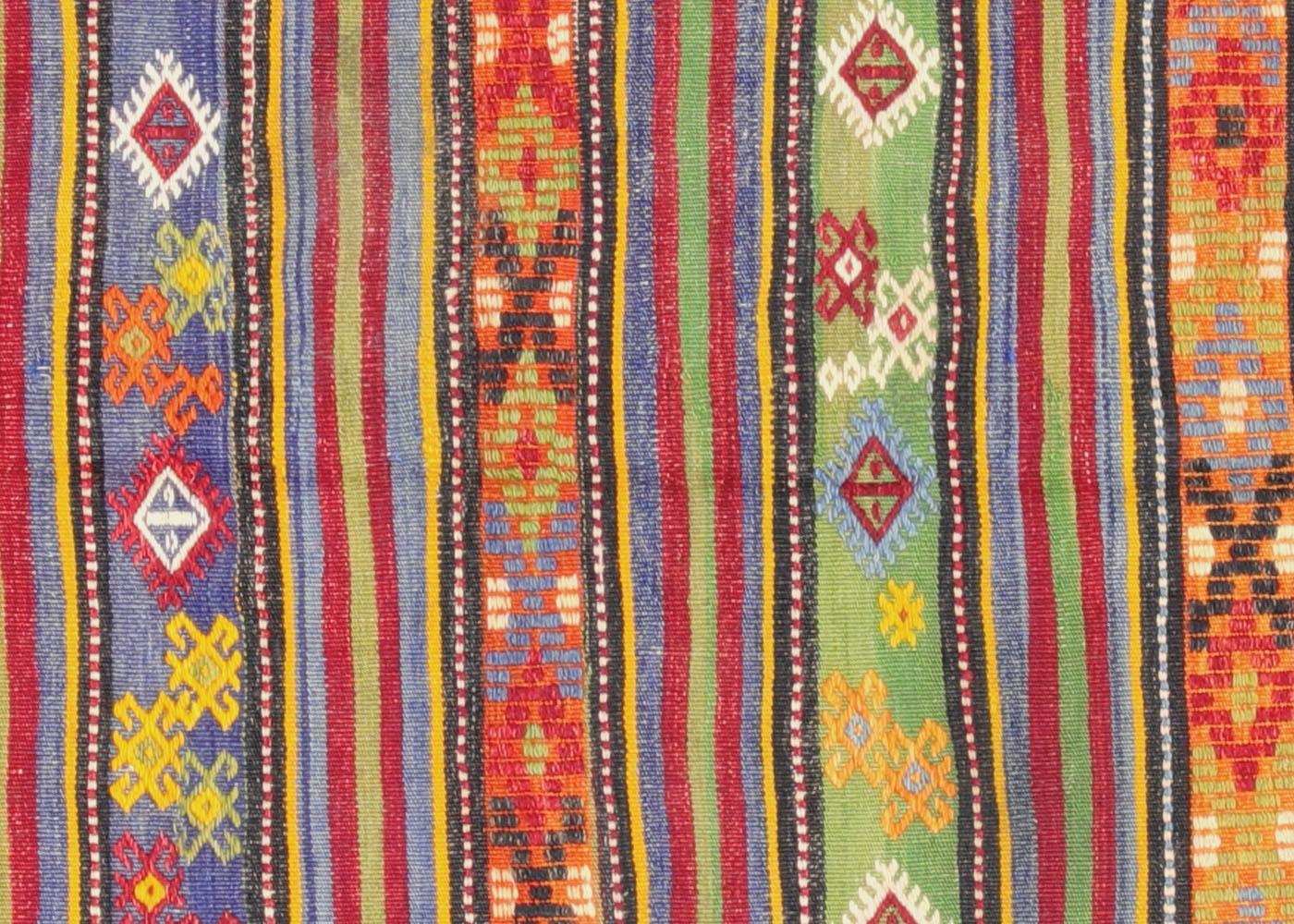 Vintage Turkish Kilim - 6'1" x 7'11" - 137132