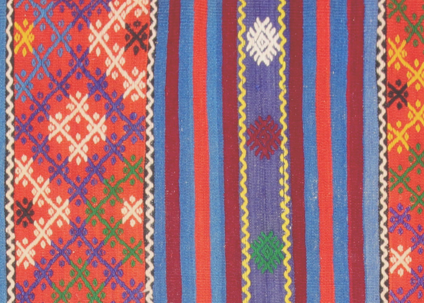 Vintage Turkish Kilim - 6'1" x 7'11" - 137134