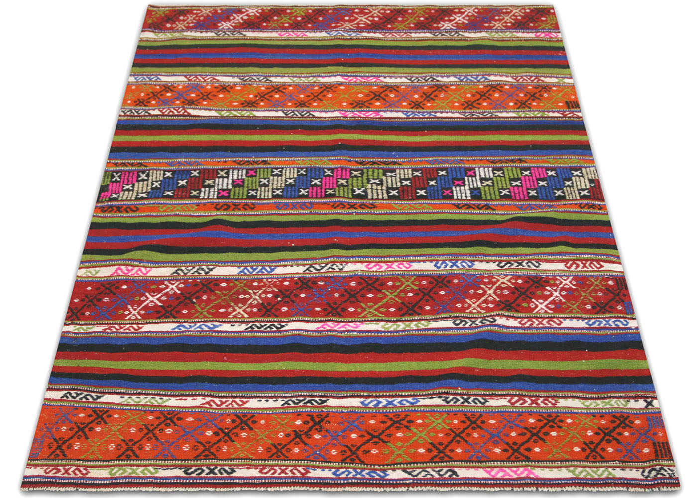 Vintage Turkish Kilim - 5'3" x 7' - 137135