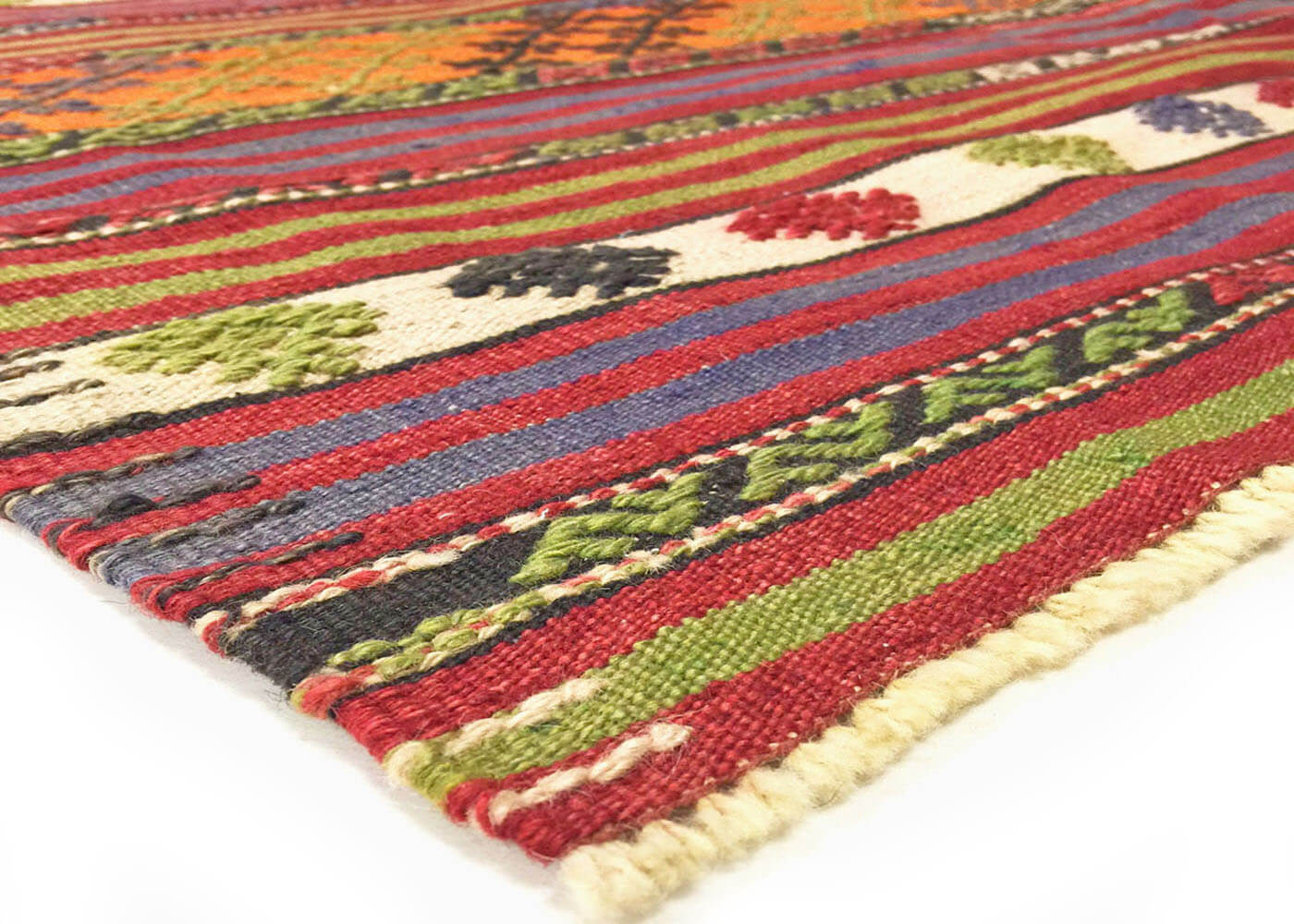 Vintage Turkish Kilim - 5'7" x 7'11" - 137148