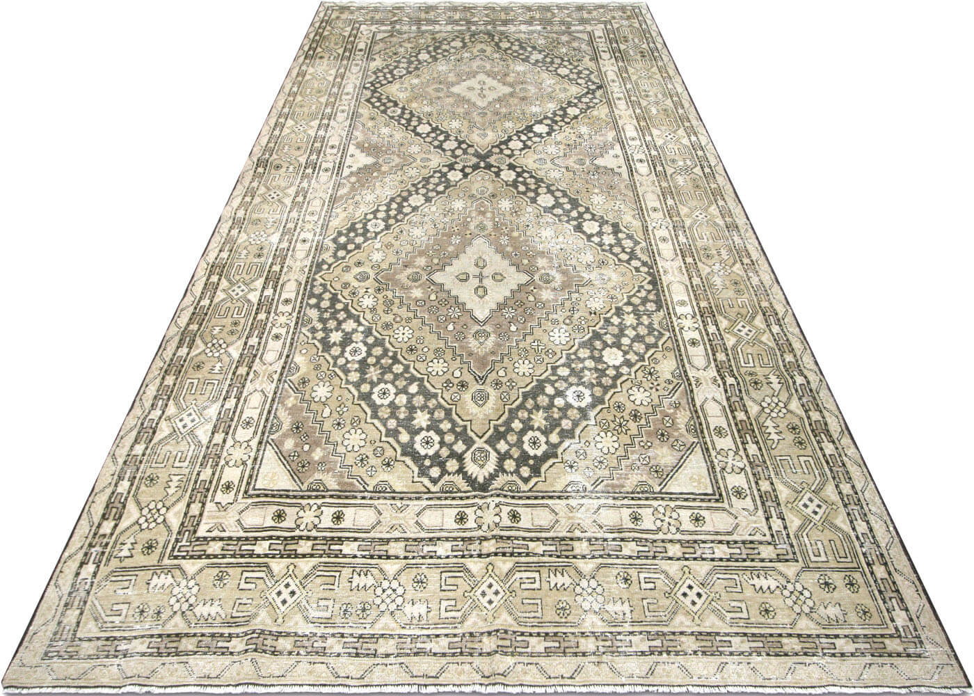 Vintage Uzbek Khotan Rug - 6'6" x 12'6" - 140007