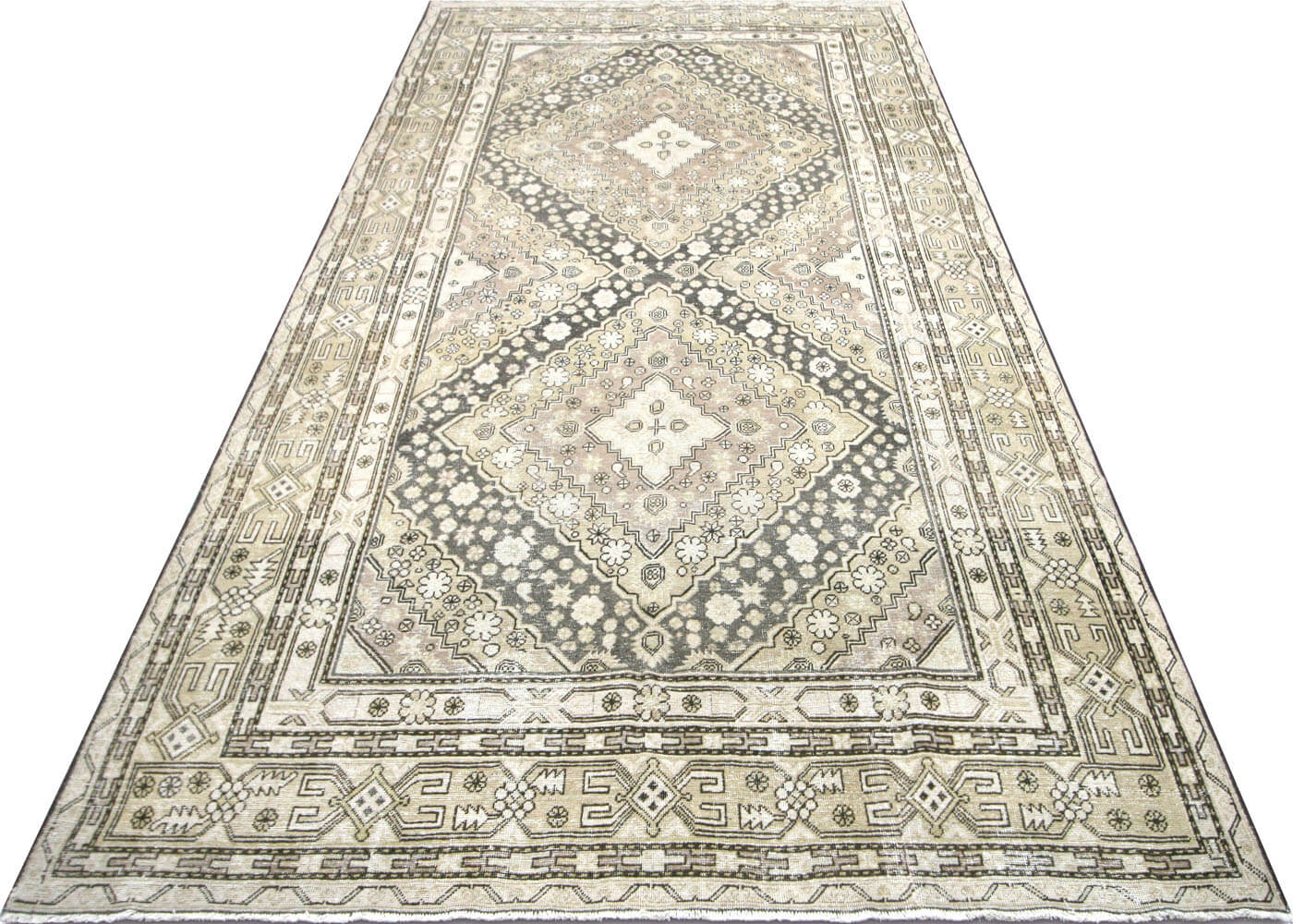Vintage Uzbek Khotan Rug - 6'6" x 12'6" - 140007