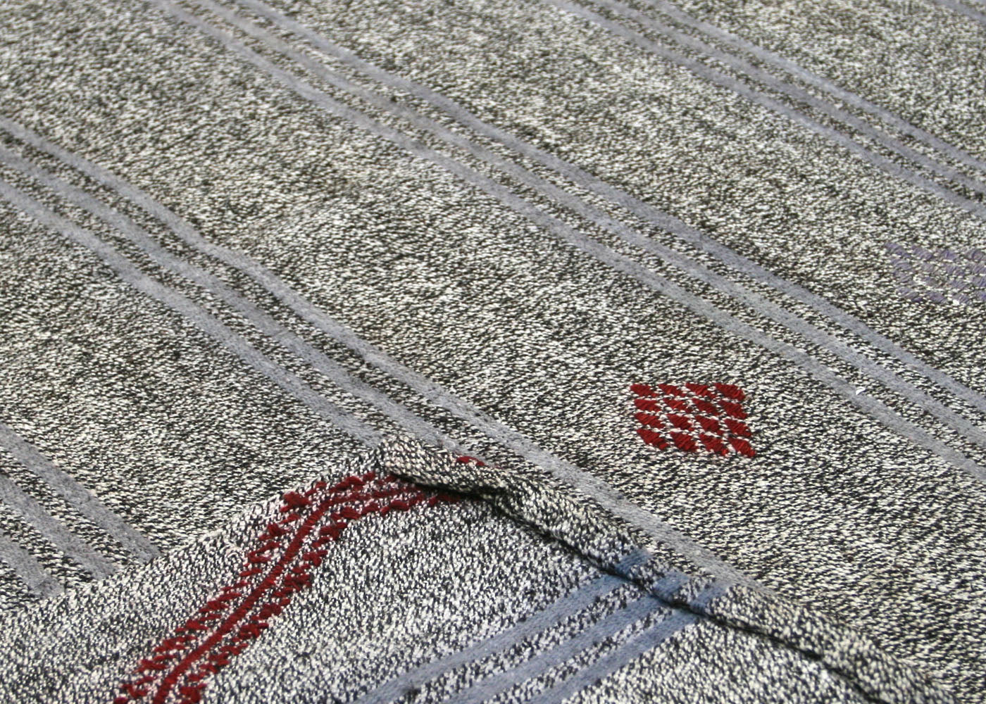 Vintage Turkish Rag Kilim - 6'11" x 11' - 140046